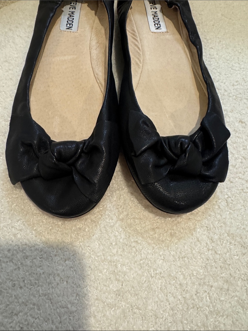 Steve Madden Black Knot Ballet Flats NWOT - Picture 4 of 5